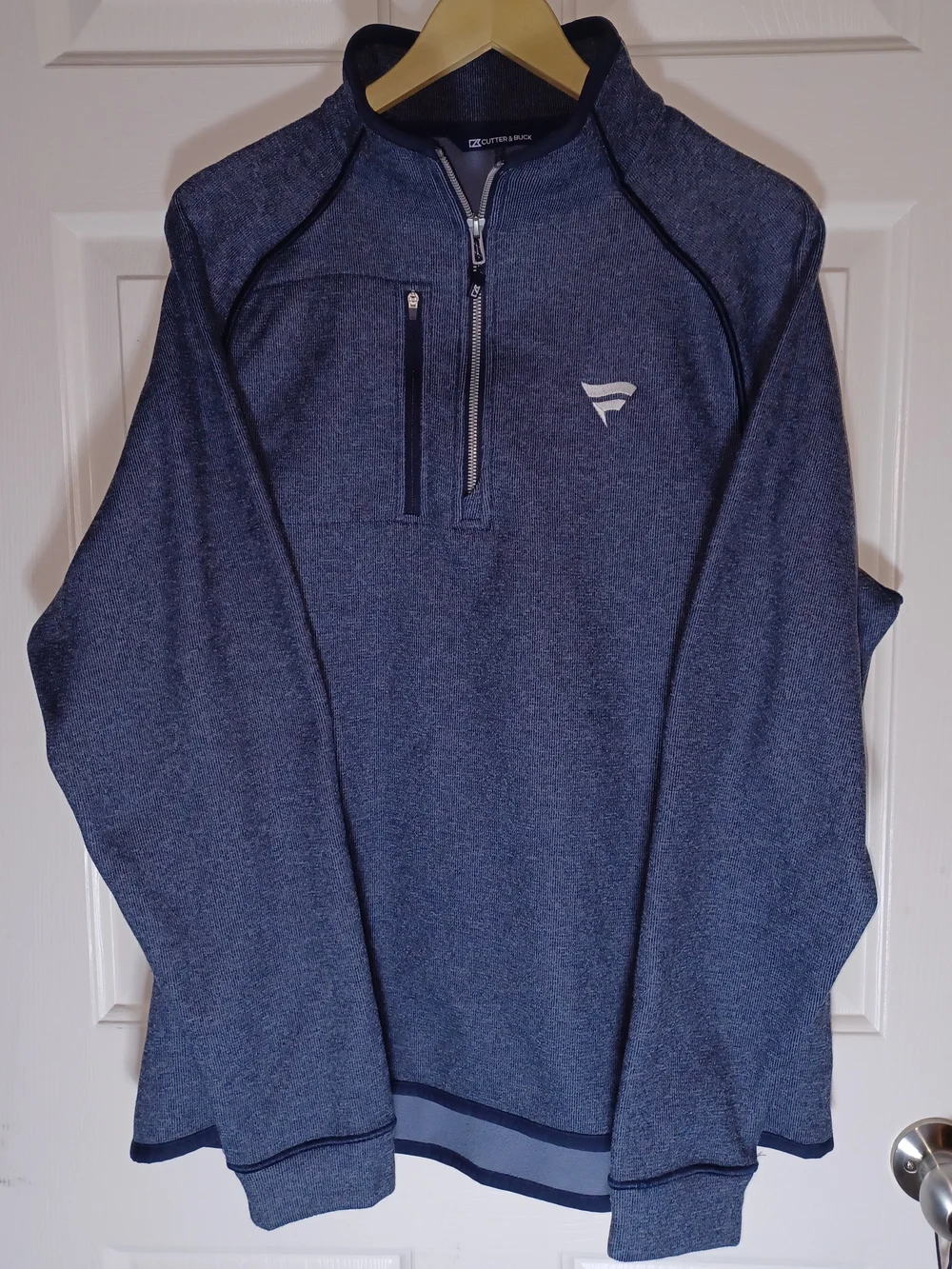 Cutter N Buck Men's Navy Quarter-Zip Pullover Jacket